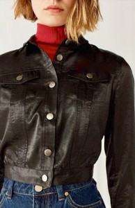 satin cropped jacket