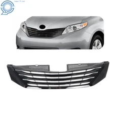 Fit For Toyota Sienna 2011-2017 TO1200332 Front Upper Grille Gloss Black