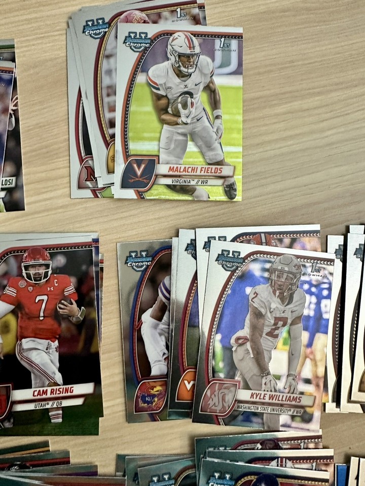 2025 Bowman U Chrome Football 53 Card Lot. USC, Wisconsin, Utah, WSU eBay