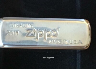 Zippo Sterling Silver Lighter With American Classic Design Zippo Sterling Silver Lighter With American Classic Design