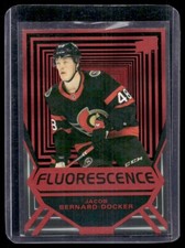 2021-22 Upper Deck Fluorescence Red Jacob Bernard-Docker #FL-35 Ottawa Senators