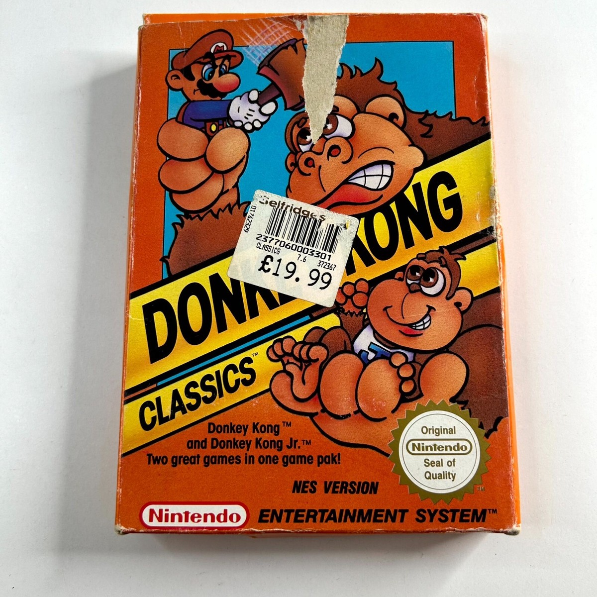 Donkey Kong Classics- Nintendo Entertainment System (NES, 1990 PAL