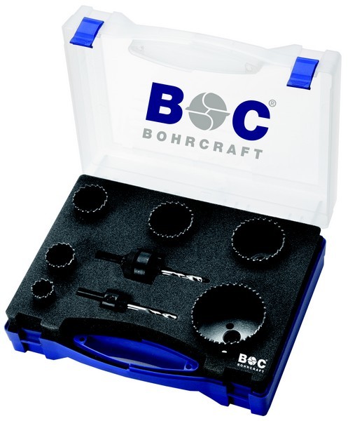 Coffret scies cloches Bohrcraft LS6 en bimétal HSS de haute précision