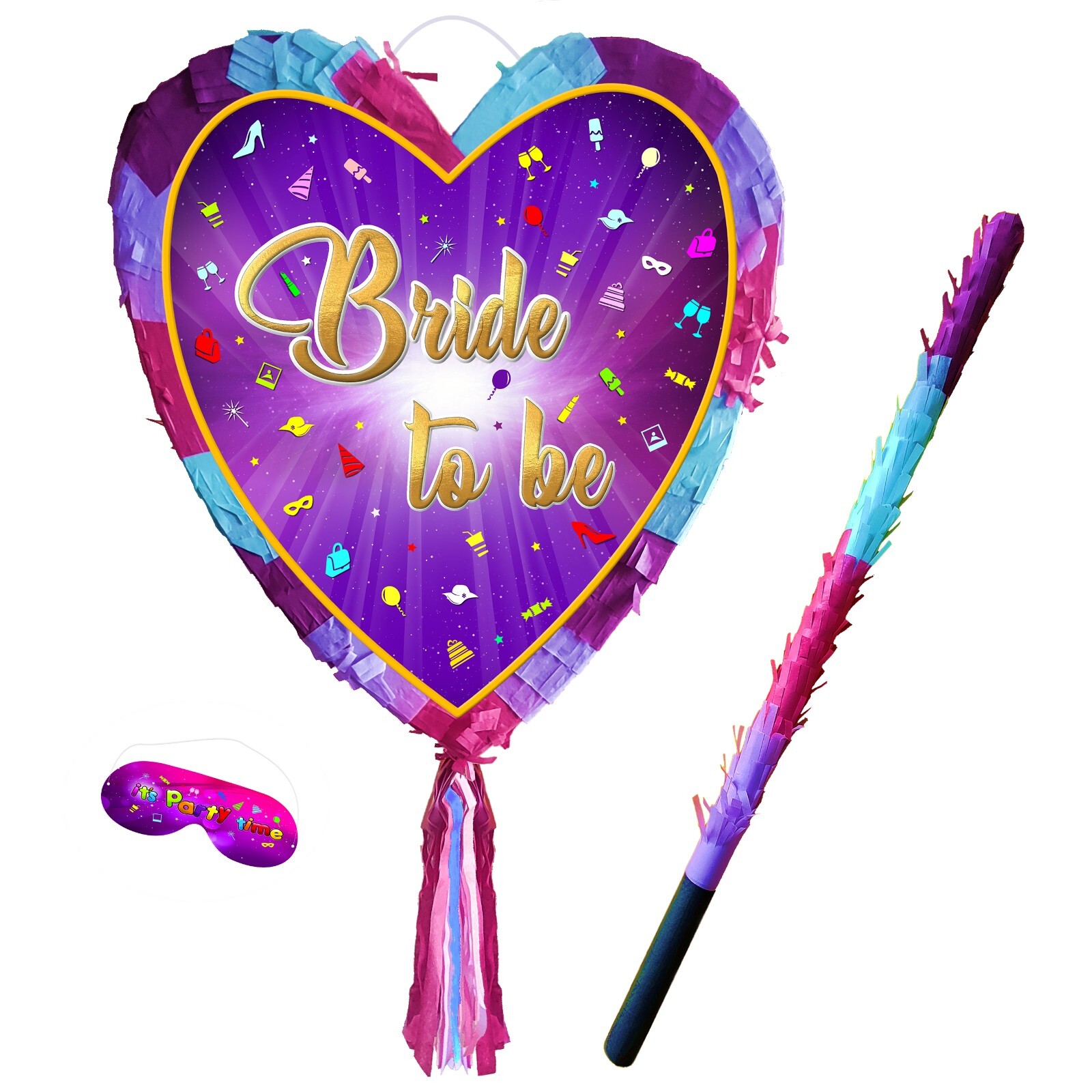 Bride to Be pinata girls night out heart theme game prom stag do hag Hen Party