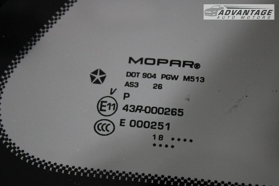 2016-2021 JEEP GRAND CHEROKEE 后方右侧四分之一面板窗玻璃原始设备制造商 — 第 3/4 张图片