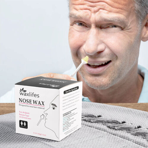 Nose Ear Hair Removal Wax Kit Painless Easy Mens Nasal Waxing Strip Remover - Picture 4 of 17