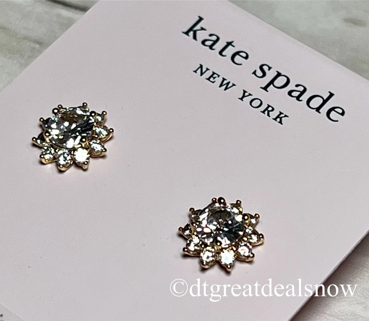 Kate spade silver earrings deals