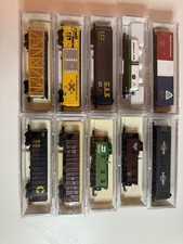 10 N Scale Cabooses and cars .Many Available, Atlas, Model Power, Life Like
