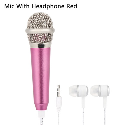 Tragbar 3.5mm Telefon (Handy) Mini Mikrofon Sprecher Stereo Mit Kopfhörer - Afbeelding 18 van 21