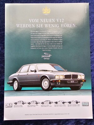 Jaguar XJ 12, originale Werbung aus 1994