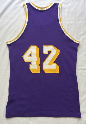 80s ヴィンテージ Sand- Knit NBA LAKERSユニフォーム Vintage 80s Magic Johnson Lakers Sand Knit Jersey - Etsy
