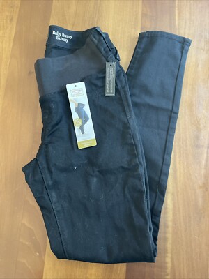 Levi Strauss Gold Label Women's Maternity Baby Bump Skinny Jeans Black Size XS