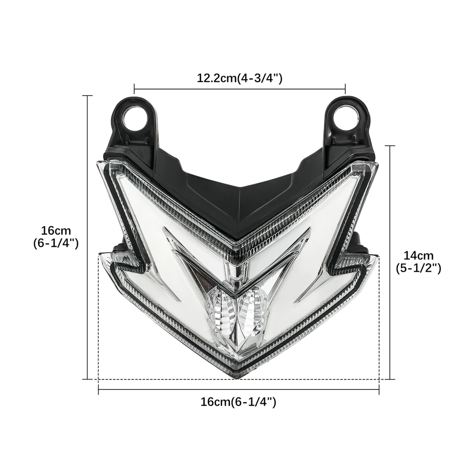 LED Integrated Tail Light Turn Signal For Kawasaki NINJA ZX6R 636 Z800 2013-2016 - Imagem 2 de 4