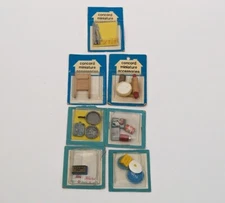 Vintage Concord Miniature Dollhouse Kitchen Laundry Bathroom Accessories NEW