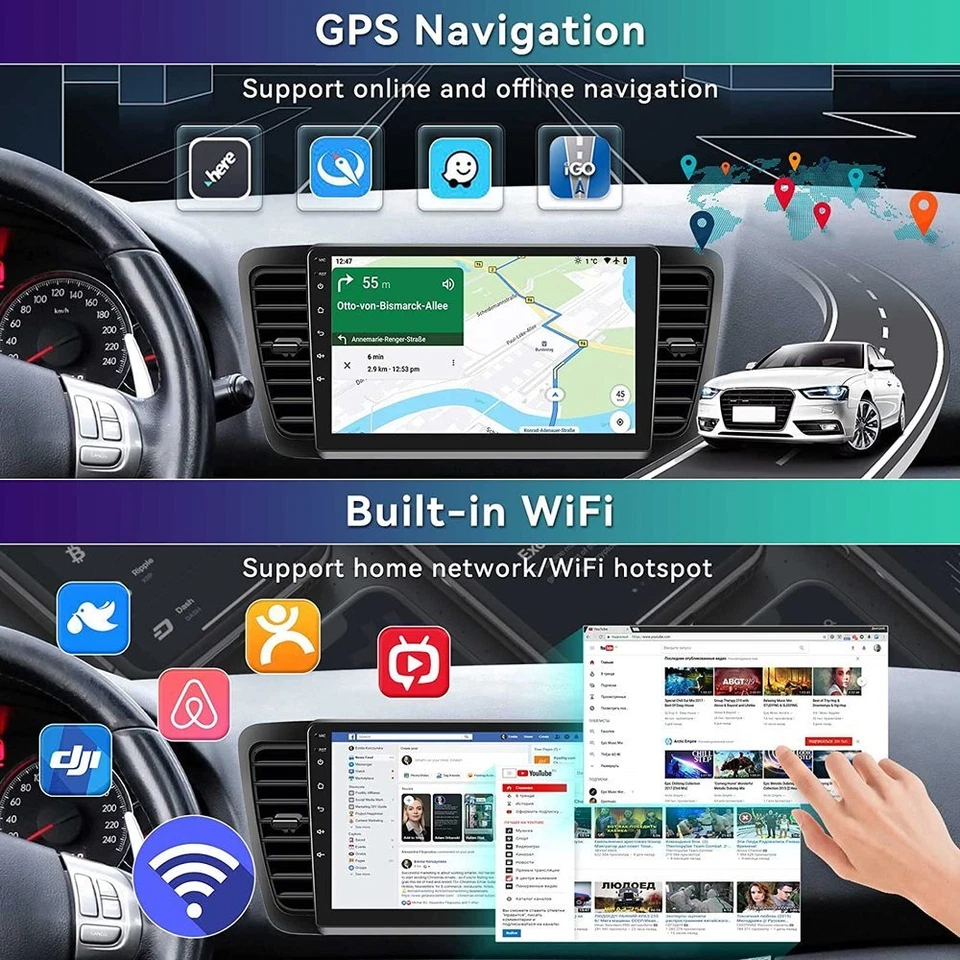 For Subaru Legacy Outback 2003-2009 Android Carplay Car Radio BT GPS Navi 6+64GB - Image 4 of 4