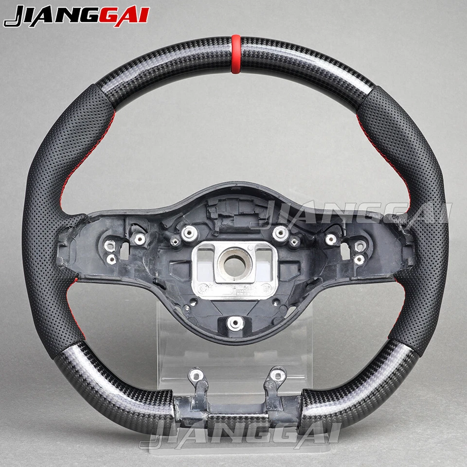 Руль из настоящего углеродного волокна подходит для Mercedes-Benz C63 GT E63 G63 AMG 2018-2020  - Изображение 3 из 4