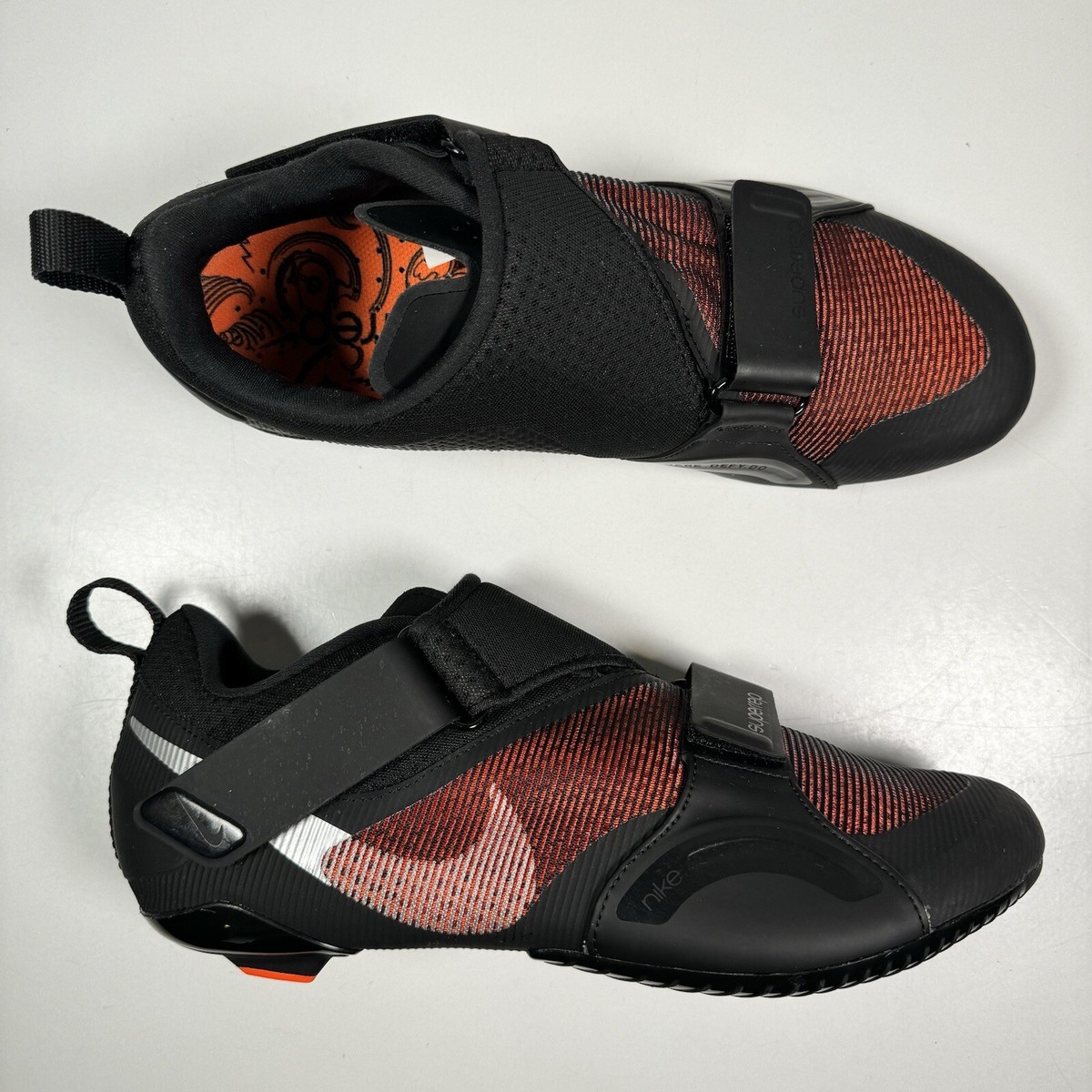 Nike SuperRep Cycle Men's Sz Black Crimson Cycling Shoes