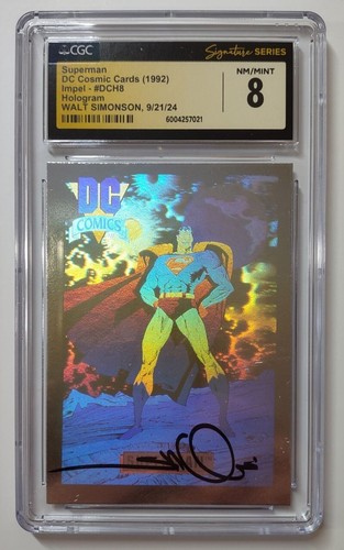 WALT SIMONSON SIGNED 1992 CGC SS 8 COSMIC ODYSSEY #DCH8 DC HOLOGRAM-SUPERMAN!