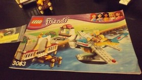 "LEGO" Friends 3063 Flight School with Seaplane Complete with BA + Original Packaging Excellent!!!
