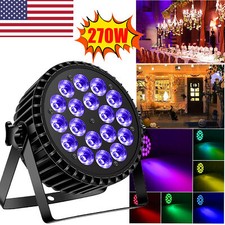 U KING 270W RGBW 18 LED Wash Par Stage Lighting DMX Party Disco Show Alluminum