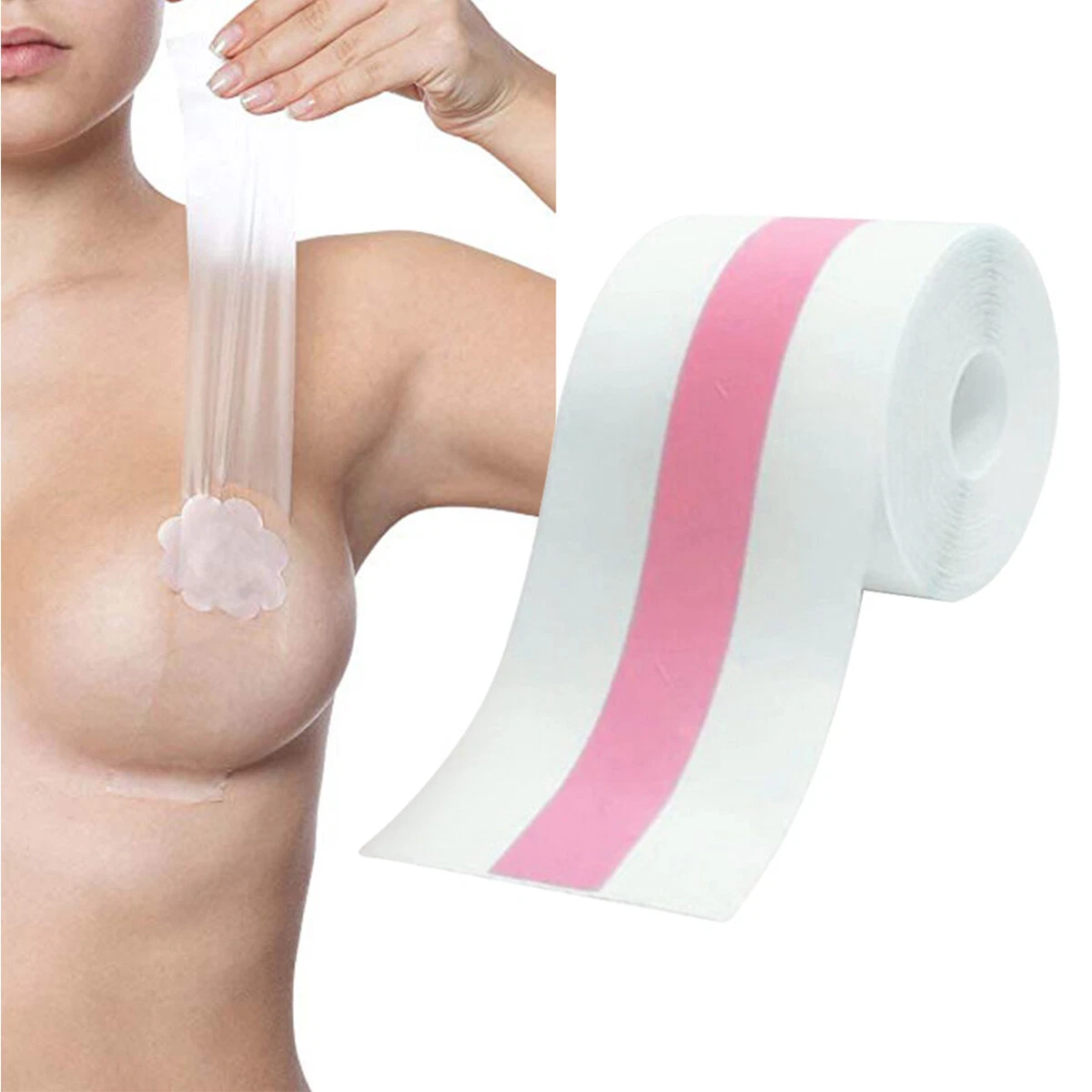 1 Pcs Boobs Tape - Breast Lift Tape And Disposable Round Nipple