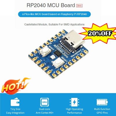 Raspberry Pi RP2040.Zero Microcontroller PICO Development RP2040 Dual neu.-hot