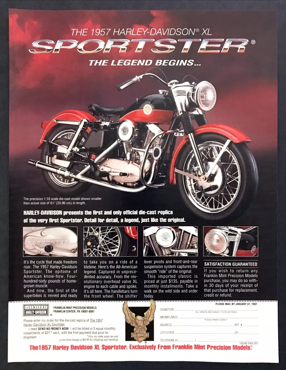 1957 Harley Davidson XL Sportster Model photo Franklin Mint