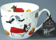 HARVEST GREEN STUDIO HALLOWEEN DEVIL DOGS Bone China Jumbo Cup