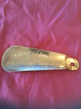 Vintage Advertising Shoe Horn: Red Cross Shoes, Goldring and Son, Socal LA