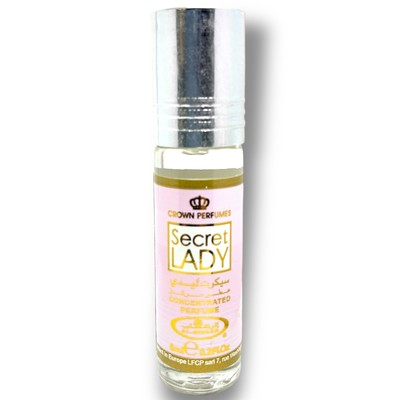 Secret Lady Al-Rehab Parfümöl Roll-On – 6 X 6 Ml, Süßer Duft, Für Jeden Anlass