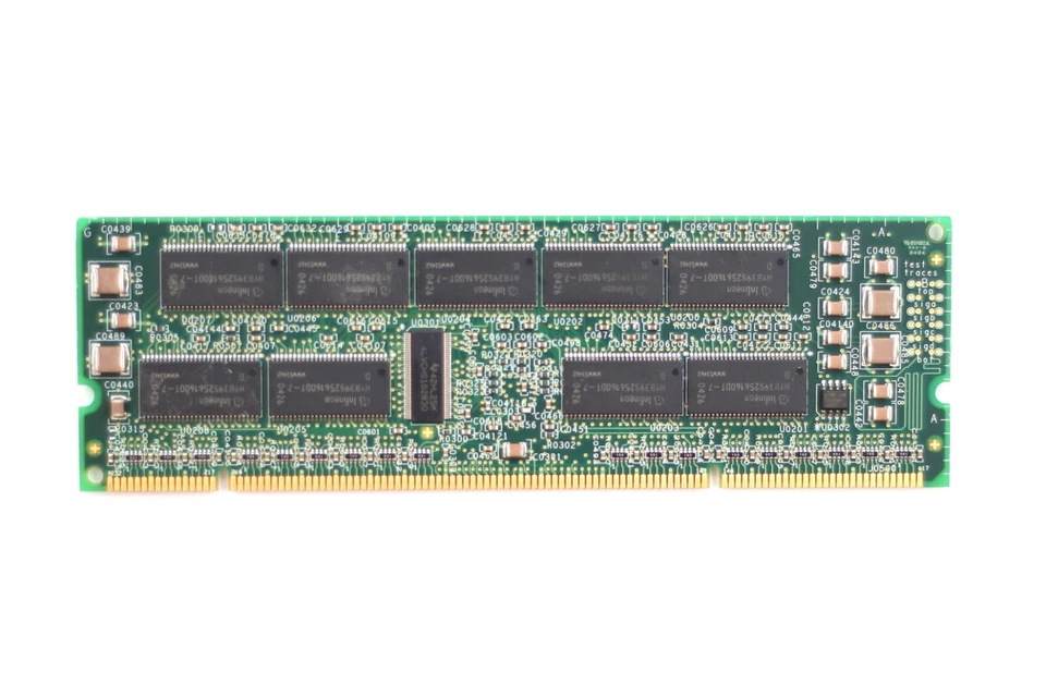Infineon 2*16Mx144 512MB 100MHz PC100 ECC REG Server RAM HYS144V32020WR-8-D - Image 2 of 3
