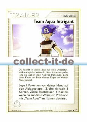 Pokemon EX Team Magma vs. Team Aqua 69/95 Team Aqua Intrigant deutsch
