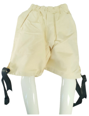 Leonardo Carbone Mittelalter Kinder Kniebundhose Kurz Richard Größe XXXS Natur