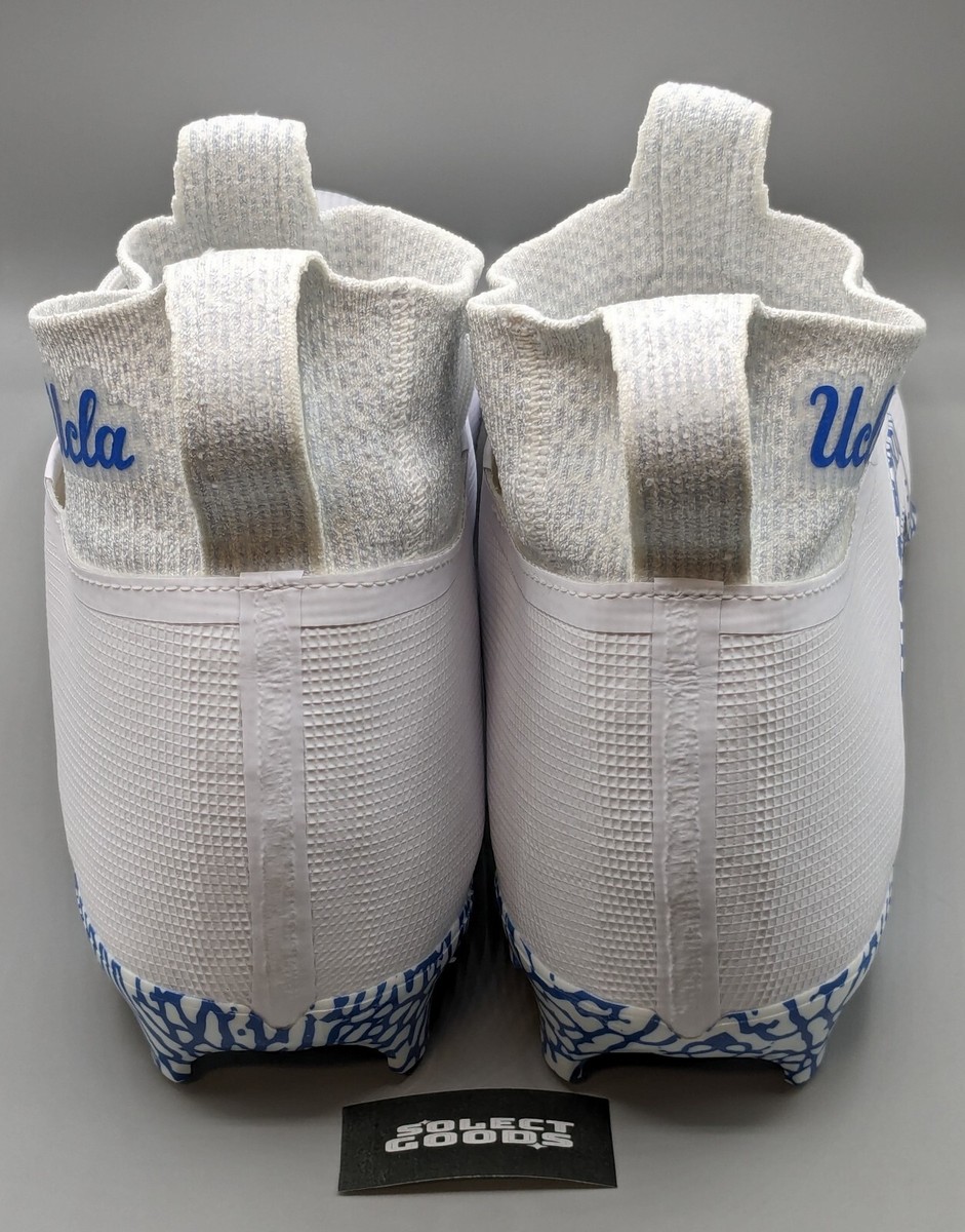 Nike Air Jordan Alpha Menace Pro 3 UCLA PE Football Cleats DH3369-106 Sz 14 Rare Nike Air Jordan Alpha Menace Pro 3 UCLA PE Football Cleats  main image 4