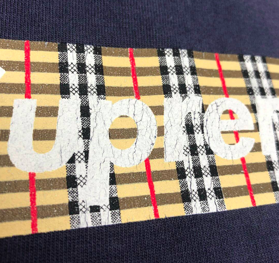 Supreme Burberry Box Logo Tee