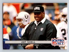 1992 Pro Set- Art Shell #216 LA Raiders