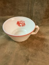 1930s Hazel Atlas glass modern tone platonite Red Willow cup