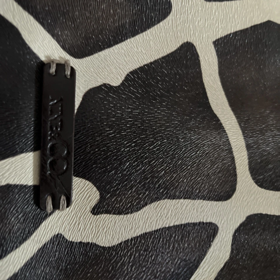 Сумочка из искусственной кожи Nine & Co коричневая/белая животное жираф - Изображение 4 из 4