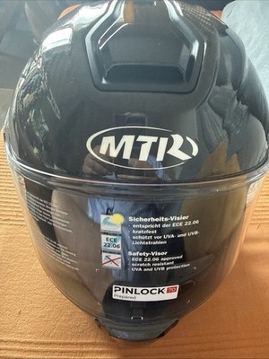 MTR S-15 CARBON Integralhelm Schwarz Carbon Gr. M Neu OVP Motorradhelm Top