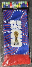 Official FIFA World Cup 2026 Fan Scarf Red, White  Blue USA We Are 26