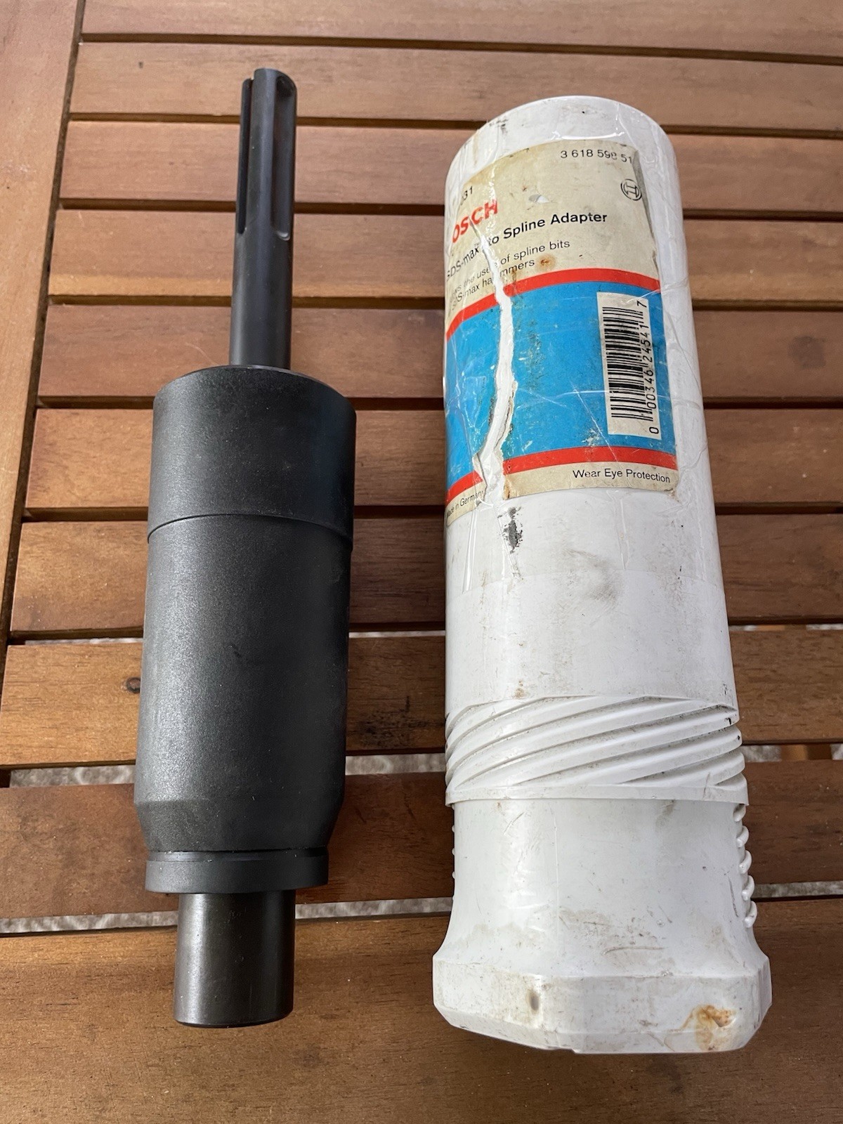 Bosch HA1031 SDS-Max to Spline Adapter for Heavy-Duty Drilling-image