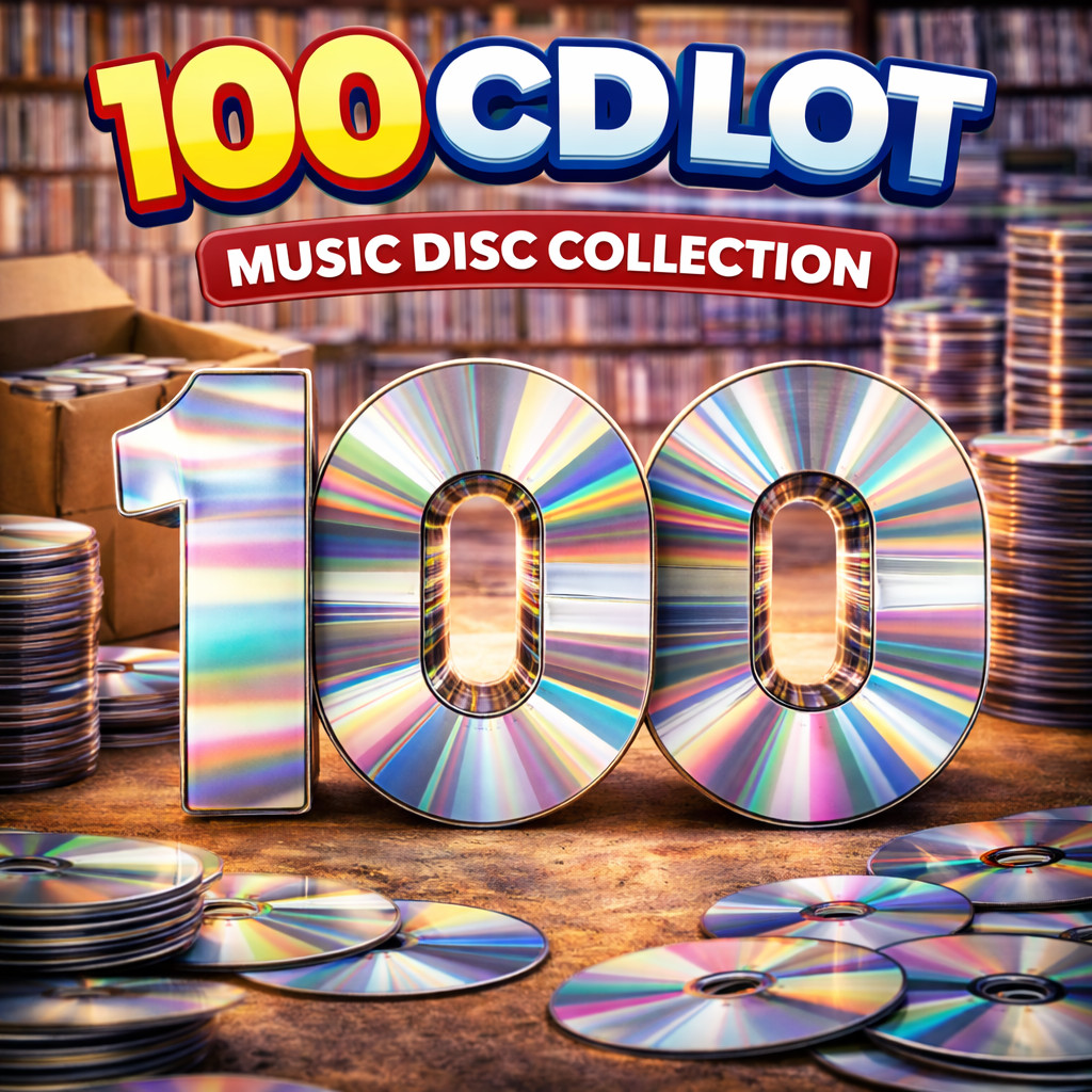 100 Music CDs Disc Only Lot Bulk Bundle Random Wholesale Mixed Audio Genres