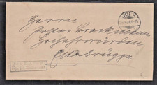 B647# cover York 29.05.1901 + K2 free according to obverse No. 21, RS = ESTEBRUGGE