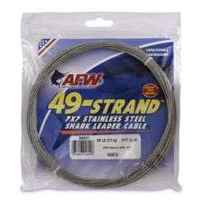 American Fishing Wire 49 Strand, 7x7 Stainless Steel Leader Cable - Strong He...