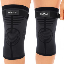Pair of Mava Sports Knee Compression Sleeve S...