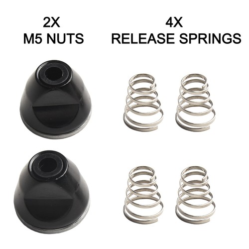 Newest Hot Sale Pratical M5 NUT SPRING RELEASE SKEWER Screw Wheel Axle Black - Picture 2 of 12