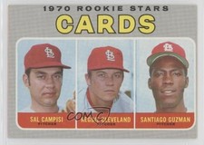 1970 Topps High # Sal Campisi Reggie Cleveland Santiago Guzman #716 2v5