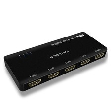 4K 60Hz HDMI Splitter 1x4, 1 in 4 Out HDMI Duplicator/Switcher, 4Kx2K 30Hz 4:...