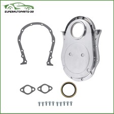 Bbc Big Block For Chevy 396-454 Polish Aluminum Timing Chain Cover 427 402