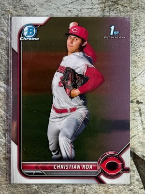 Christian Roa Cincinnati Reds 1st Bowman Chrome 2022